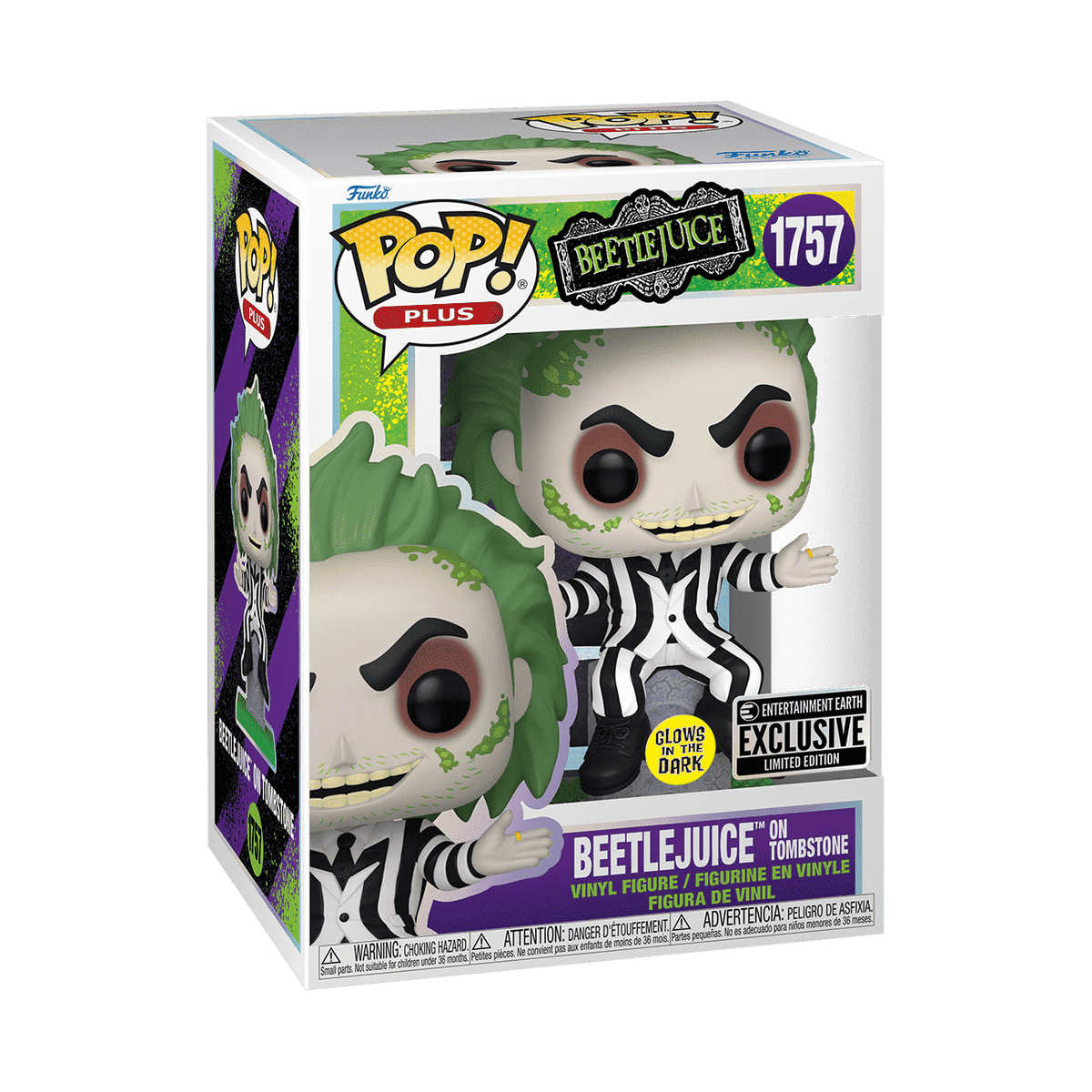 Pop! Plus Beetlejuice on Tombstone (Glow) - US 6538