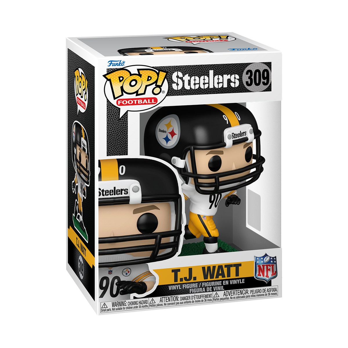 Pop! T.J. Watt (White & Yellow Uniform) - US 0540