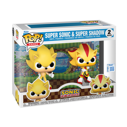 Pop! Super Sonic & Super Shadow 2-Pack (Flocked) - US 0583