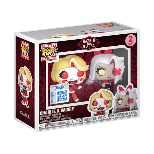 Pop! Keychain Charlie & Vaggie 2-Pack - US 2832