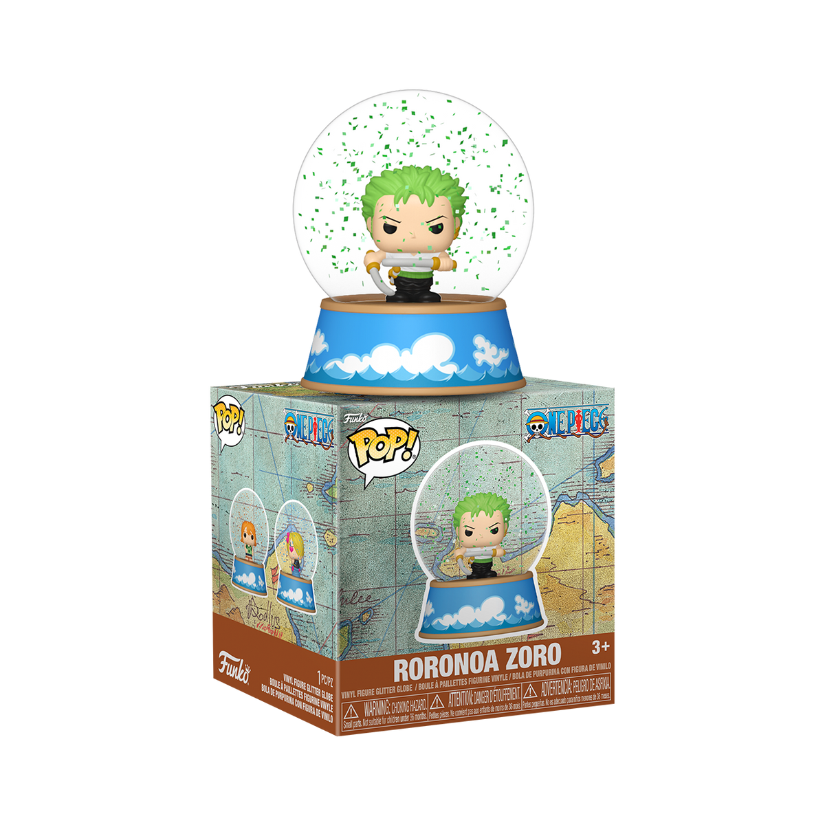 Roronoa Zoro Mini Glitter Globe - US 7606