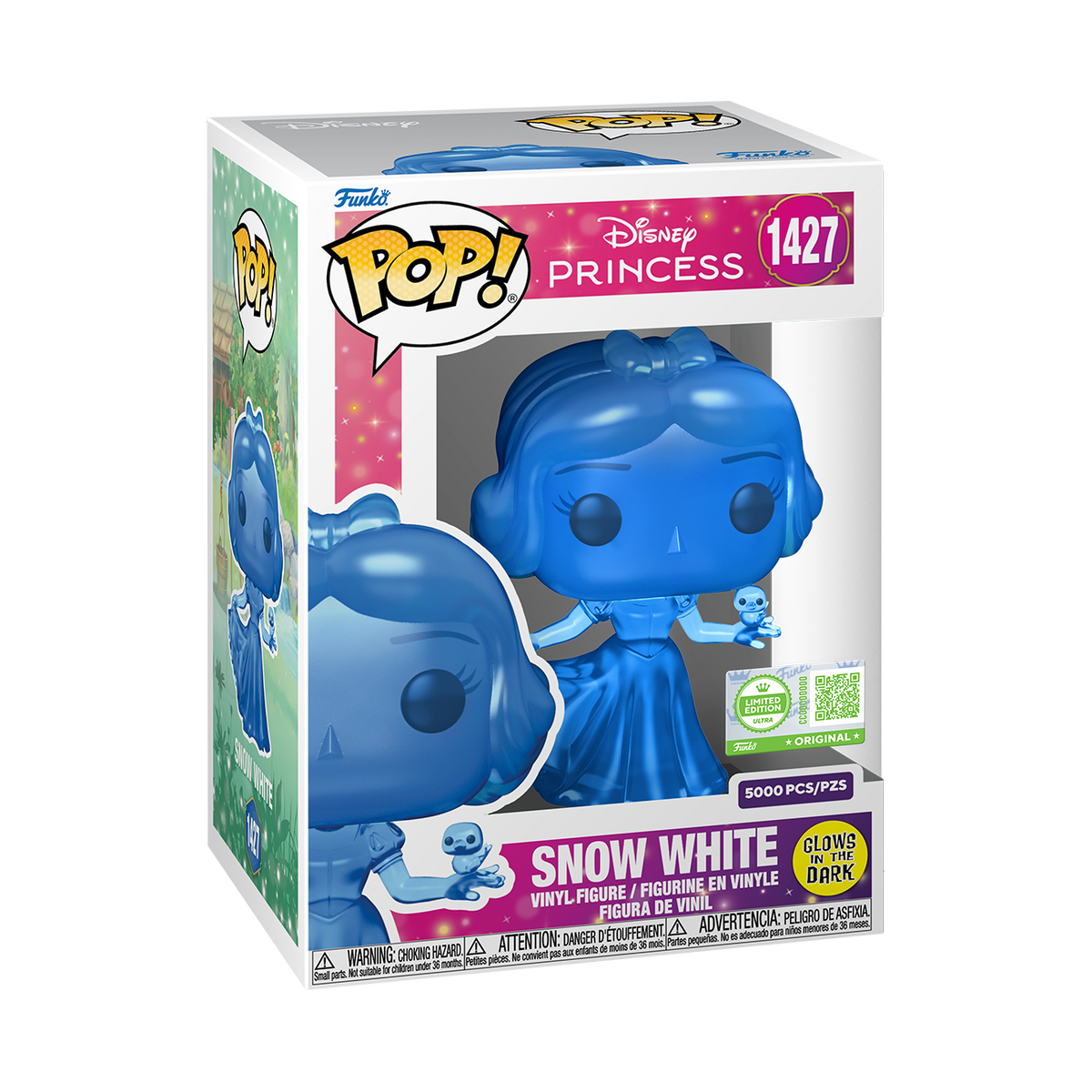 Pop! Snow White (Translucent Blue) (Glow) with Pop! Protector - US 9721