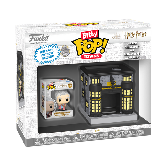 Bitty Pop! Towns Garrick Ollivander and Ollivander Wand Shop - US 0263