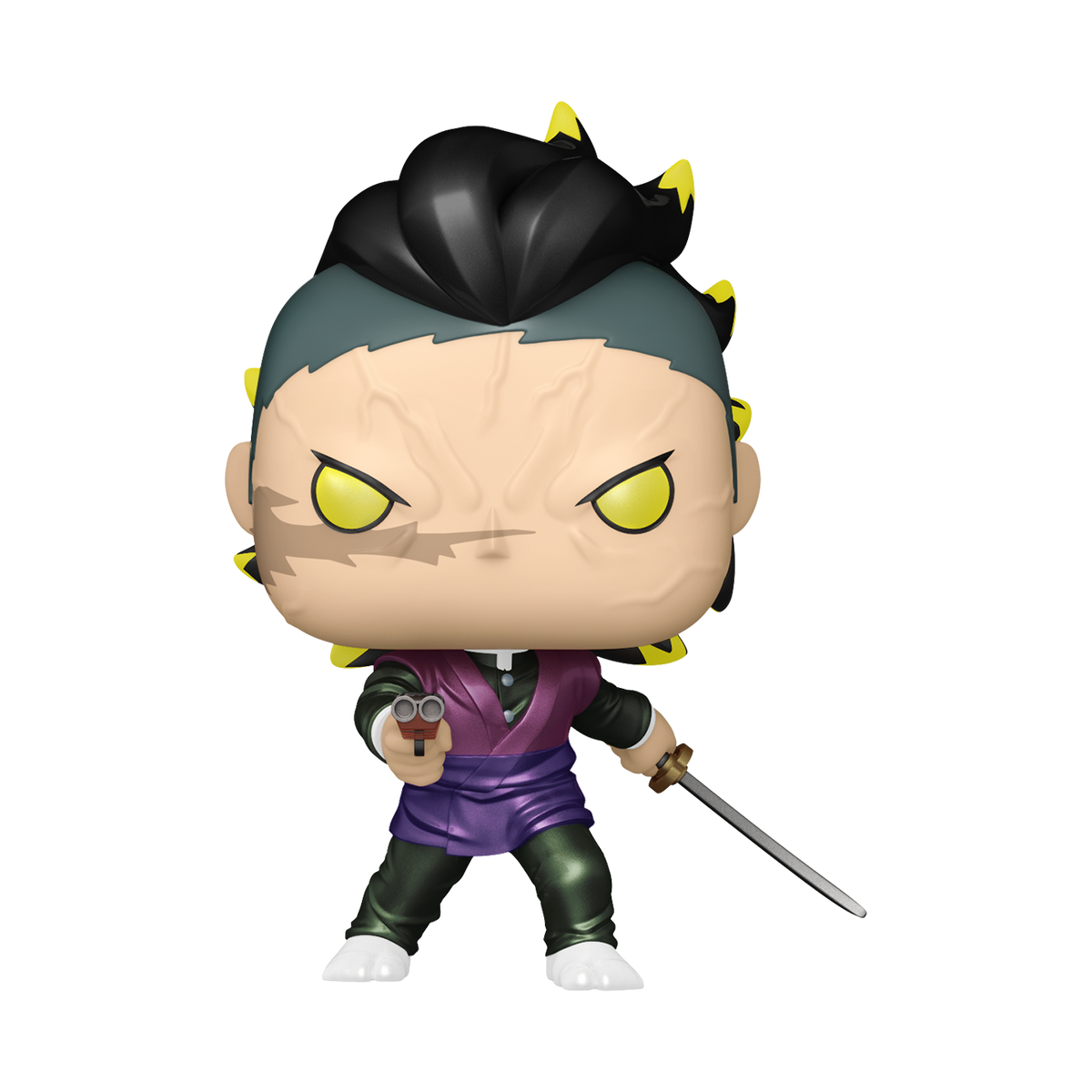 Pop! Genya Shinazugawa (Demon Form) (Metallic) with Pop! Protector - US 4835