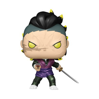Pop! Genya Shinazugawa (Demon Form) (Metallic) with Pop! Protector - US 4835
