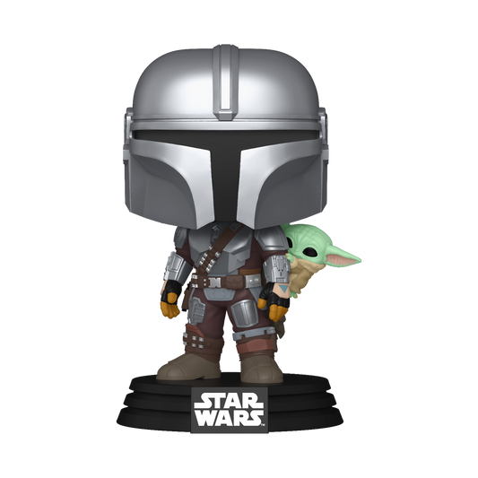 Pop! The Mandalorian with Grogu (On Back) - US 3499