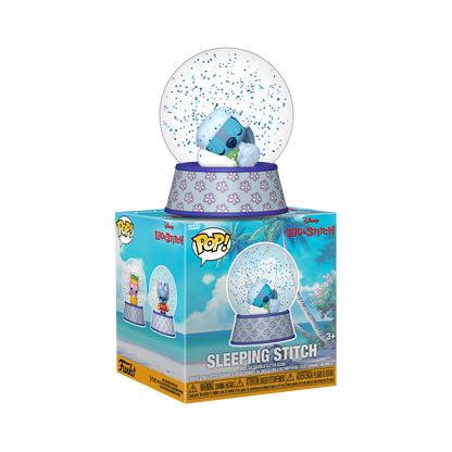 Sleeping Stitch Mini Glitter Globe - US 7098