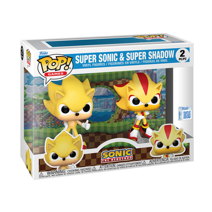 Pop! Super Sonic & Super Shadow 2-Pack (Flocked) - US 0583