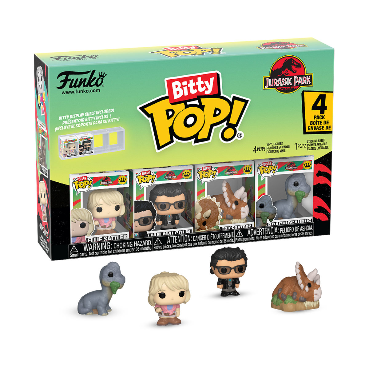 Bitty Pop! Jurassic Park 4-Pack Series 1 - US 8506