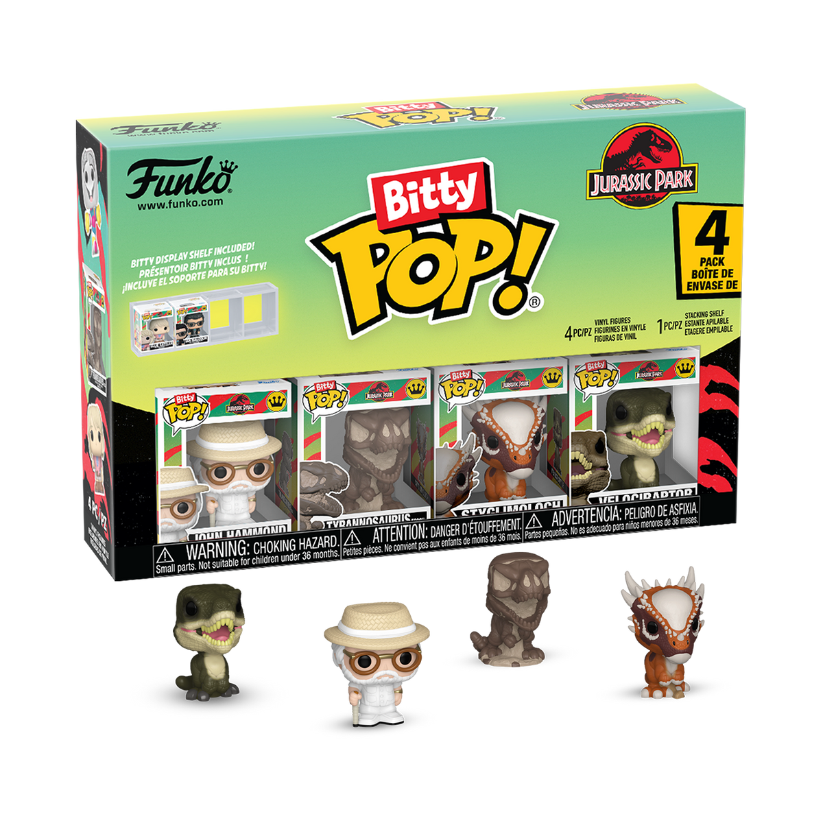 Bitty Pop! Jurassic Park 4-Pack Series 2 - US 9624