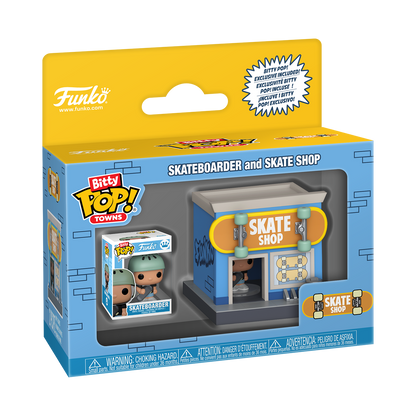 Bitty Pop! Towns Skateboarder & Skate Shop - US 8771