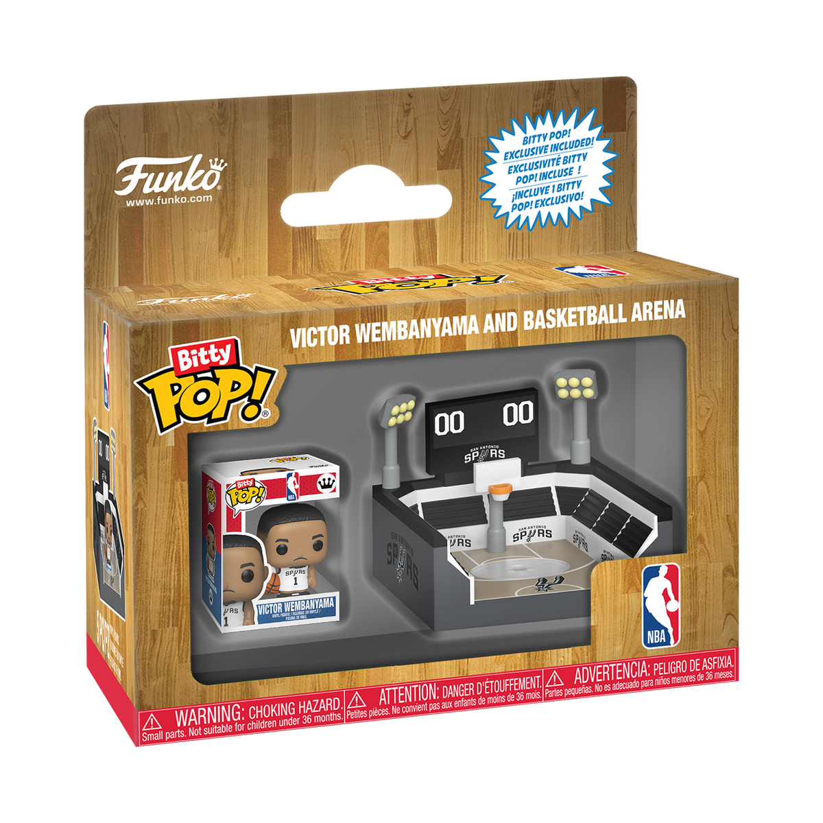 Bitty Pop! Towns Victor Wembanyama & Basketball Arena - US 5153