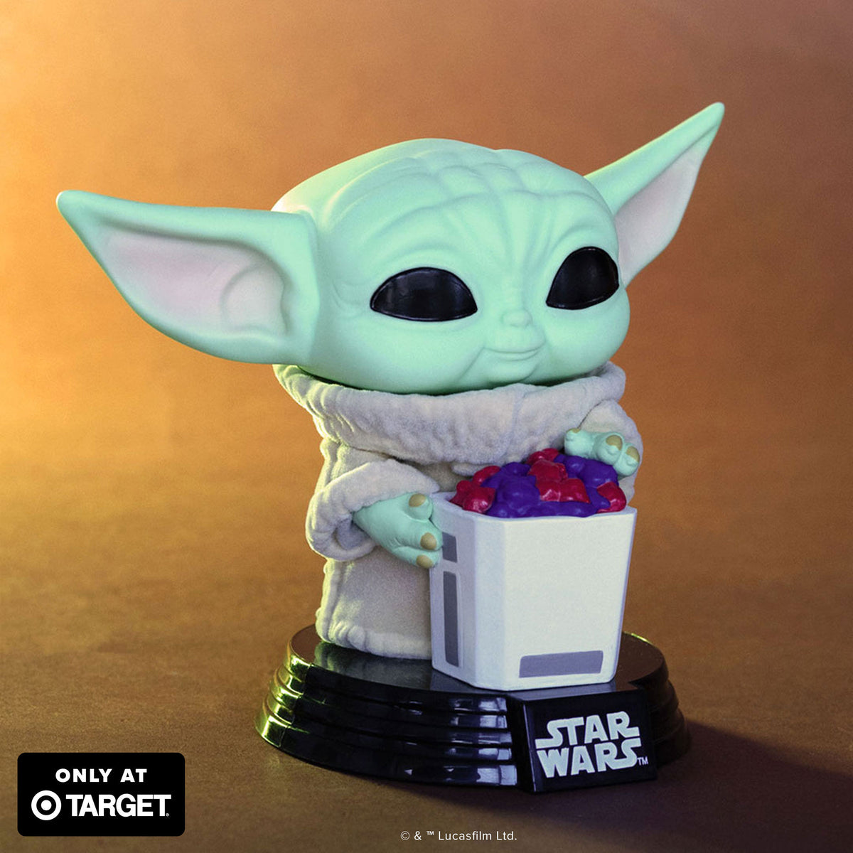 Pop! Grogu with Snack (Flocked) - US 6382