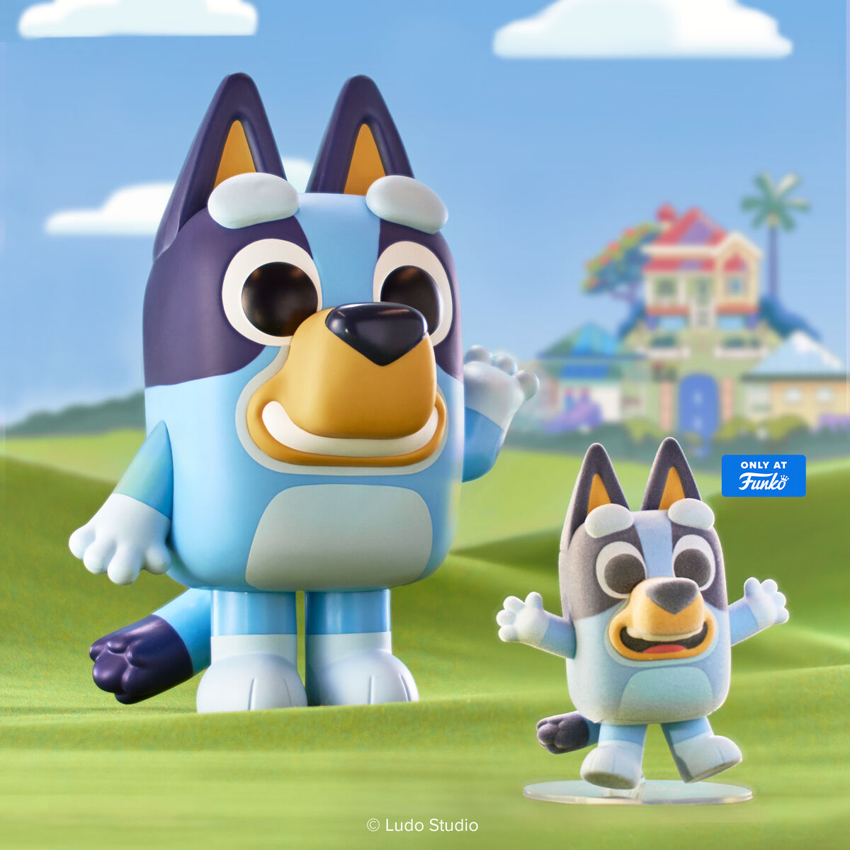 Pop! Bluey Jumping (Flocked) - US 7888