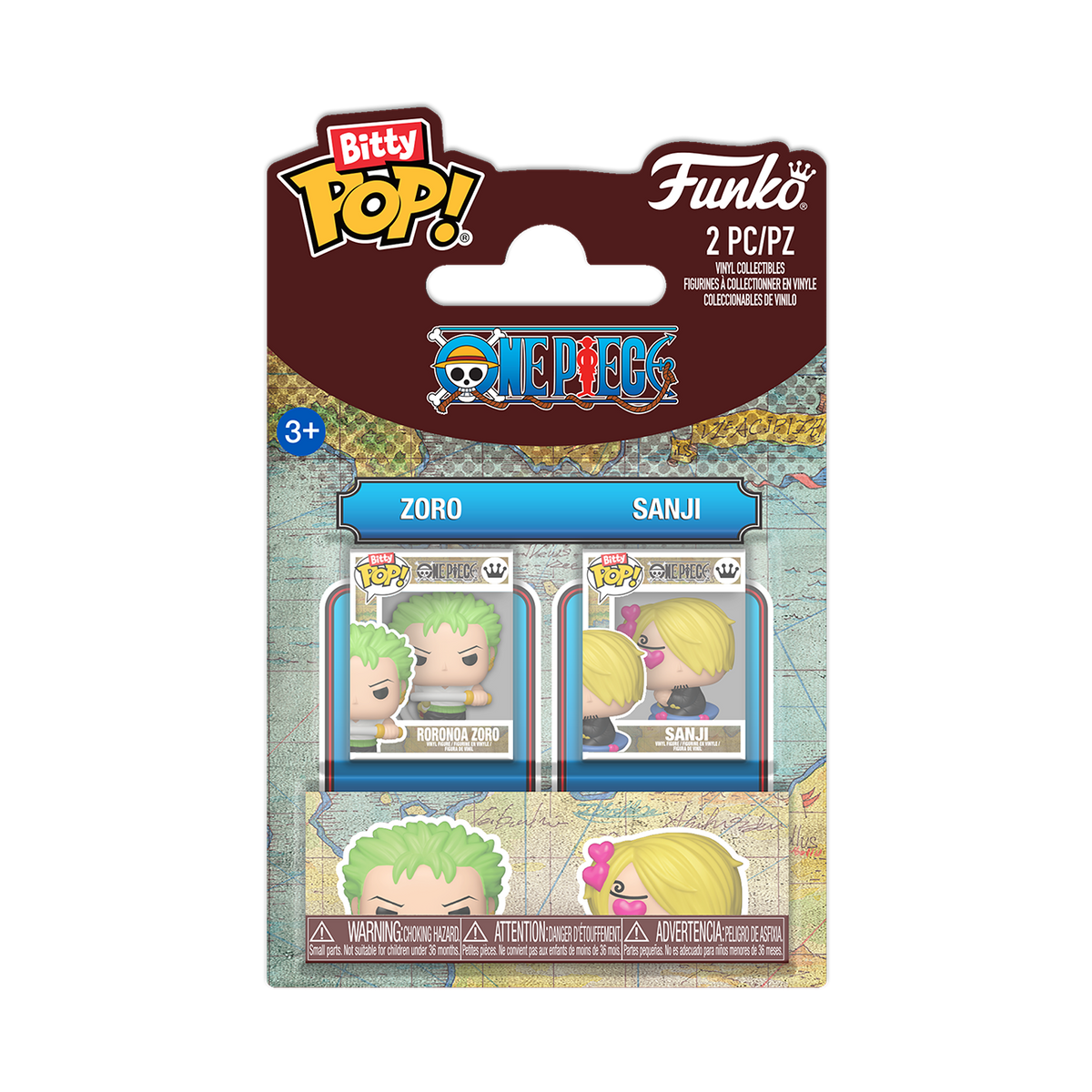 Bitty Pop! Zoro & Sanji 2-Pack - US 7822