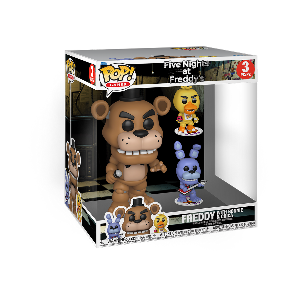 Pop! Jumbo Freddy with Bonnie & Chica 3-Pack - US 4237