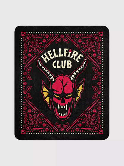 Stranger Things Hellfire Club Sherpa Blanket - US 4702