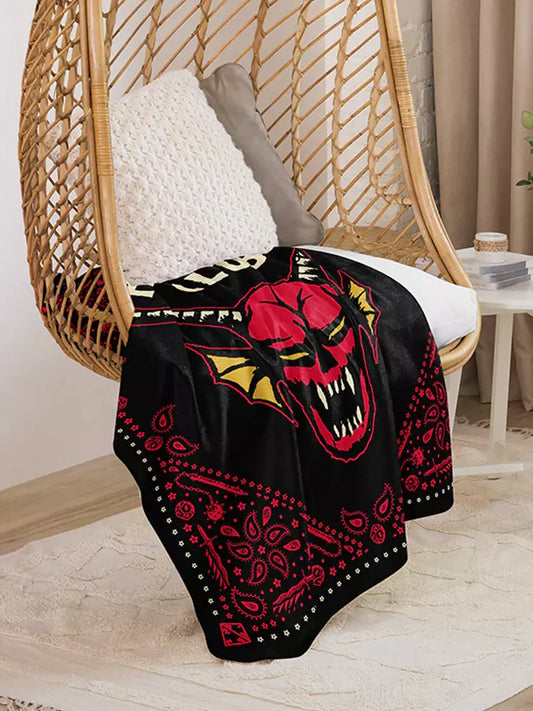 Stranger Things Hellfire Club Sherpa Blanket - US 4702