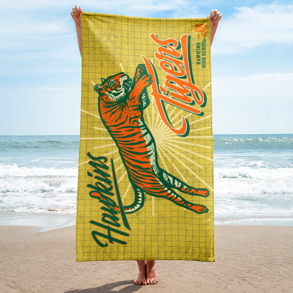 Stranger Things Hawkins High Beach Towel - US 9208