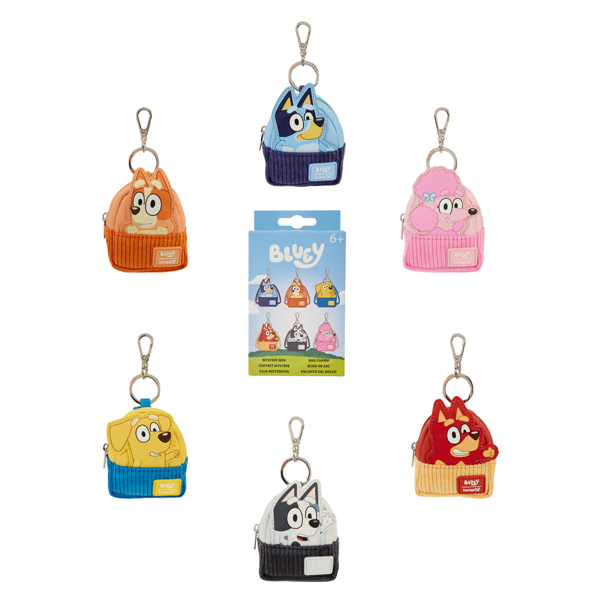 Bluey and Friends Mystery Mini Backpack Keychain Charm - US 8382