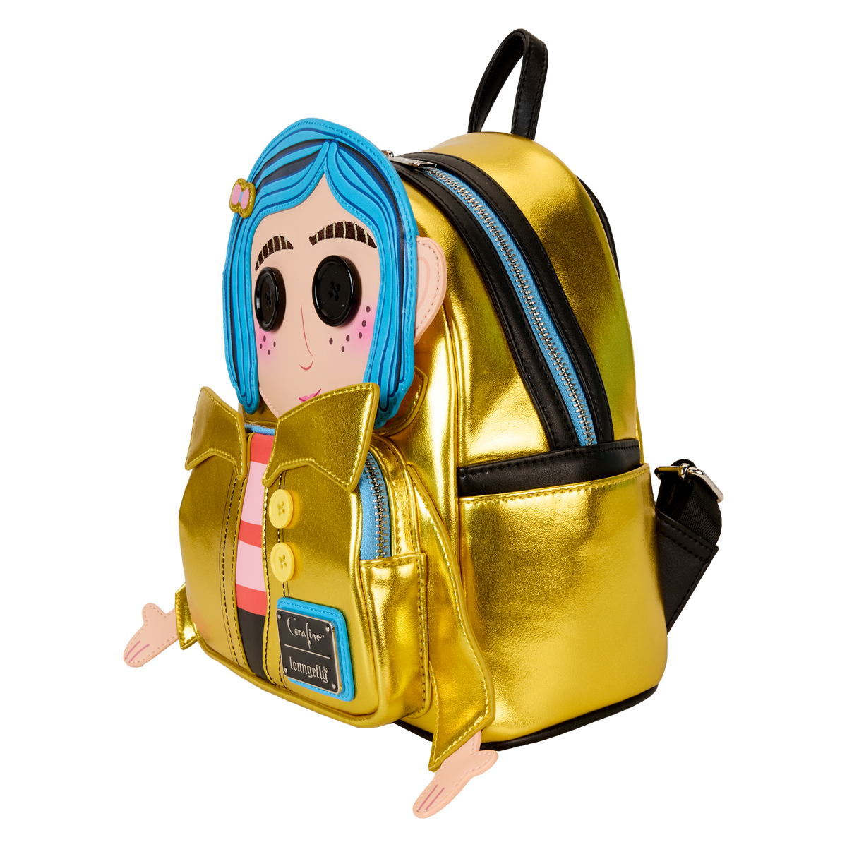 Coraline 15th Anniversary Laika Doll Metallic Cosplay Mini Backpack - US 5598
