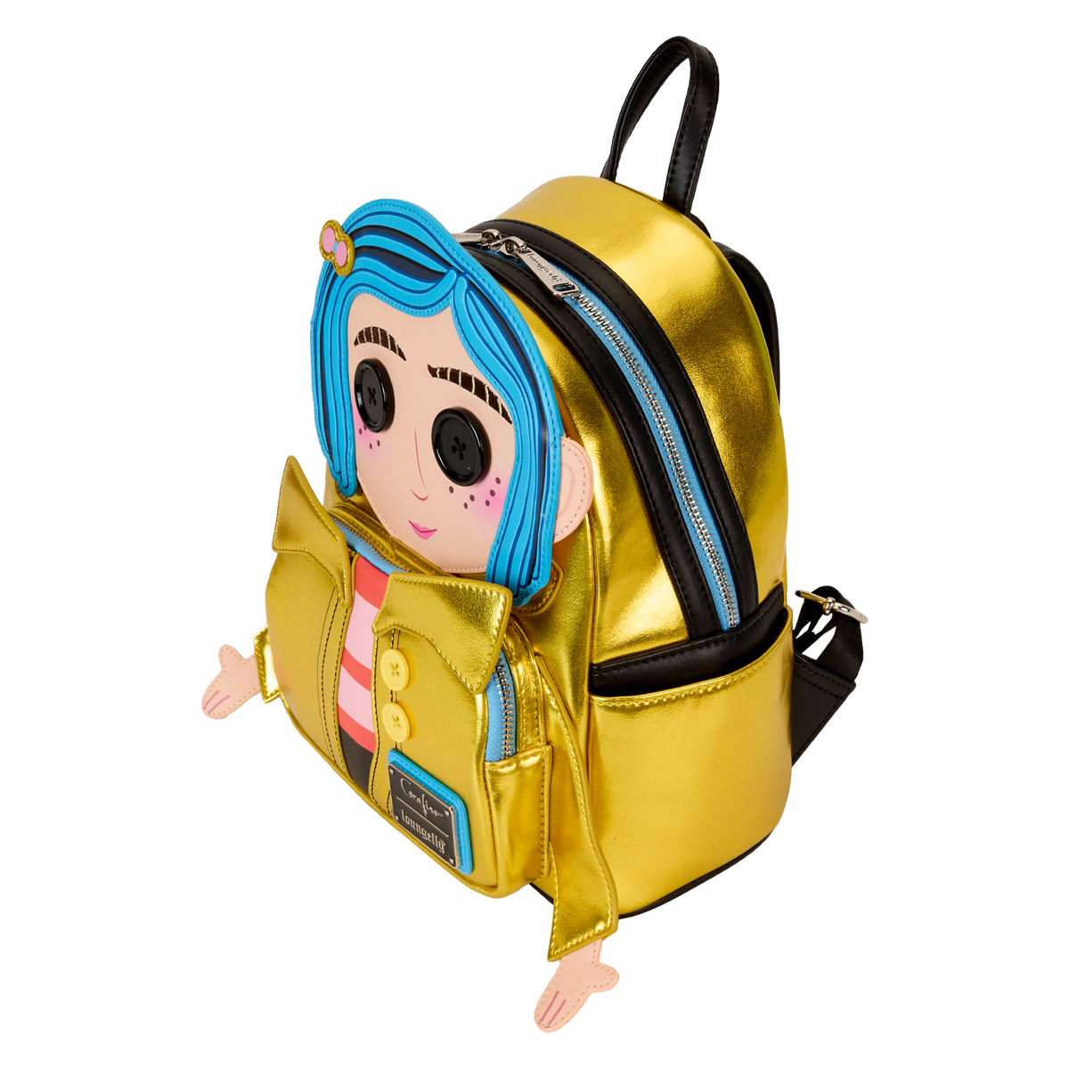 Coraline 15th Anniversary Laika Doll Metallic Cosplay Mini Backpack - US 5598