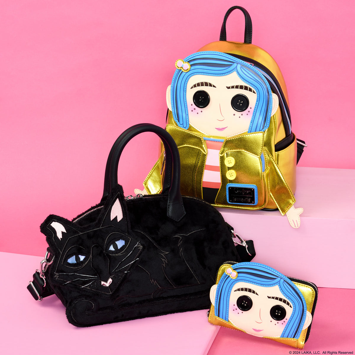 Coraline 15th Anniversary Laika Doll Metallic Cosplay Mini Backpack - US 5598