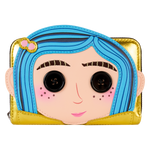 Coraline 15th Anniversary Laika Doll Metallic Cosplay Zip Around Wallet - US 6586