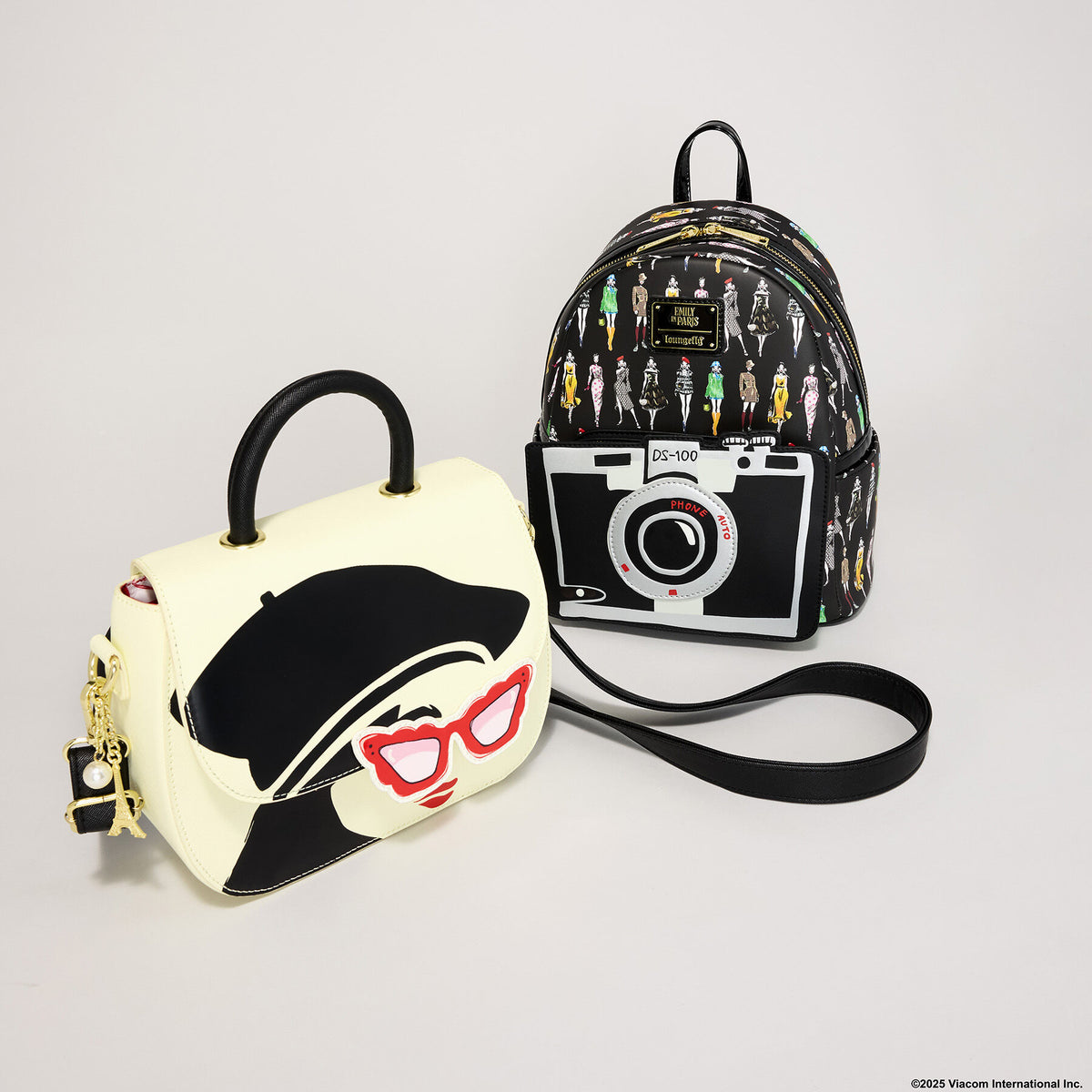 Emily in Paris Limited Edition Camera All-Over Print Mini Backpack - US 3239