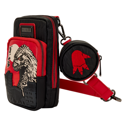 Godzilla Cell Phone Crossbody Bag with Coin Bag - US 4886