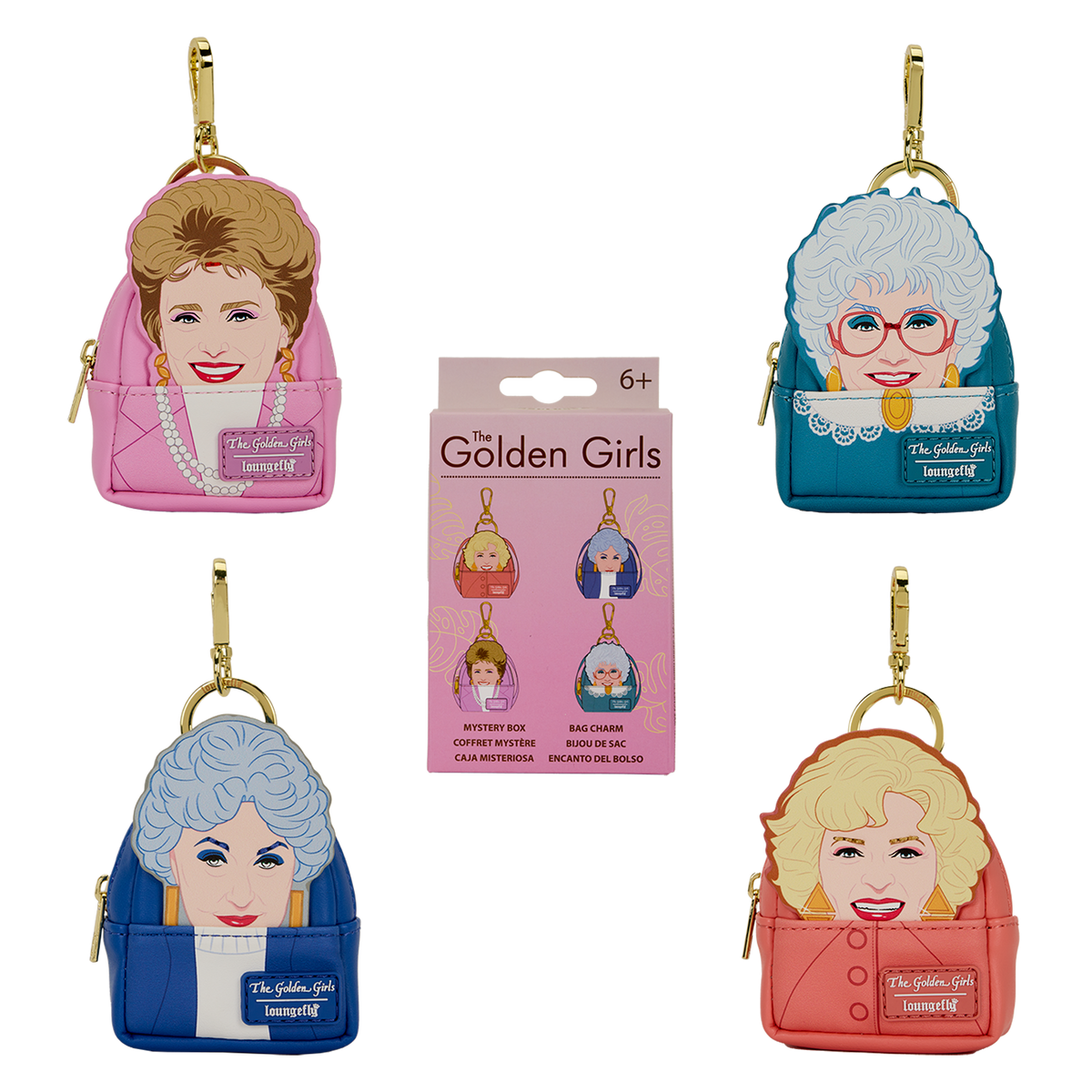The Golden Girls Cosplay Mystery Mini Backpack Keychain Charm - US 5958