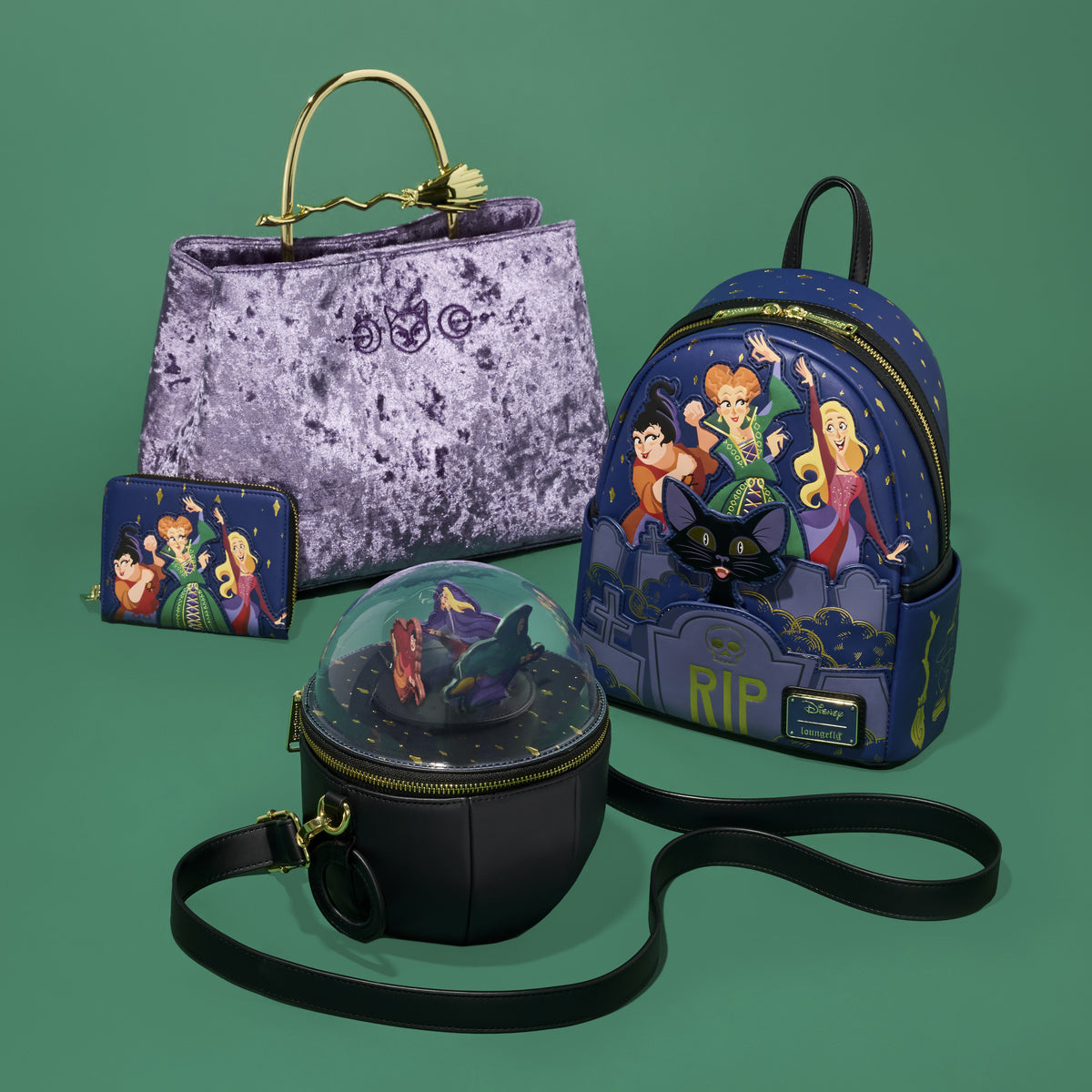 Hocus Pocus Velvet Crossbody Bag - US 9875