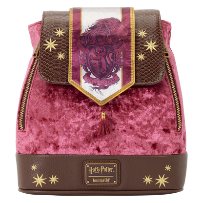 Exclusive Harry Potter Gryffindor Banner Velvet Mini Backpack - US 5595