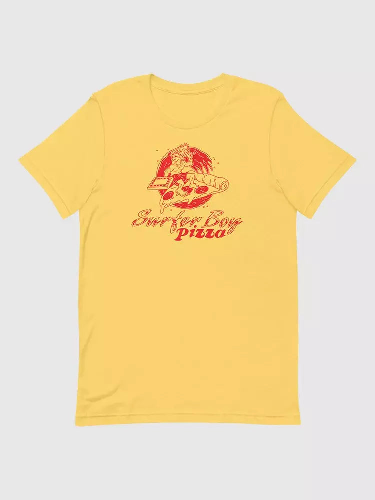 Stranger Things Surfer Boy Pizza Tee - US 0526
