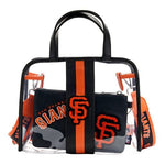 MLB SF Giants Clear Tote Crossbody Stadium Bag with Pouch - US 8586