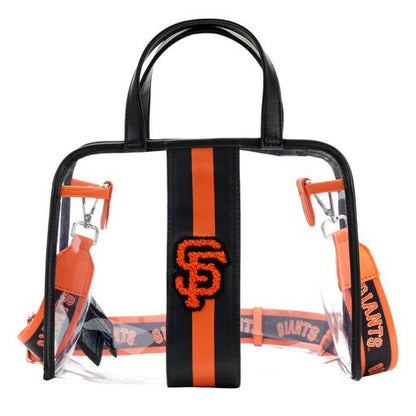 MLB SF Giants Clear Tote Crossbody Stadium Bag with Pouch - US 8586