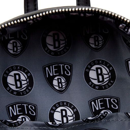 NBA Brooklyn Nets Basketball Logo Mini Backpack - US 3003