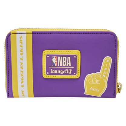 NBA Los Angeles Lakers Patch Icons Zip Around Wallet - US 9615