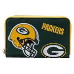 NFL Green Bay Packers Patches Zip Around Wallet - US 7978
