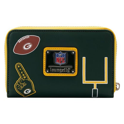 NFL Green Bay Packers Patches Zip Around Wallet - US 7978
