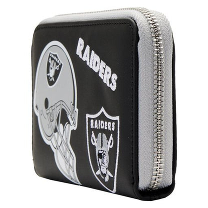 NFL Las Vegas Raiders Patches Zip Around Wallet - US 8550