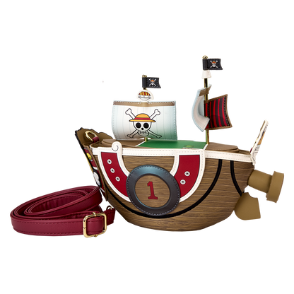 One Piece Thousand Sunny Ship Figural Crossbody Bag - US 5657
