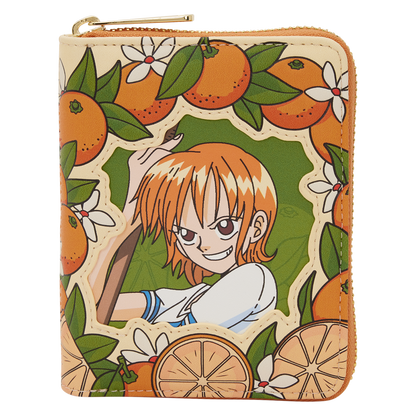 One Piece Exclusive Nami & Tangerines Zip Around Wallet - US 7637