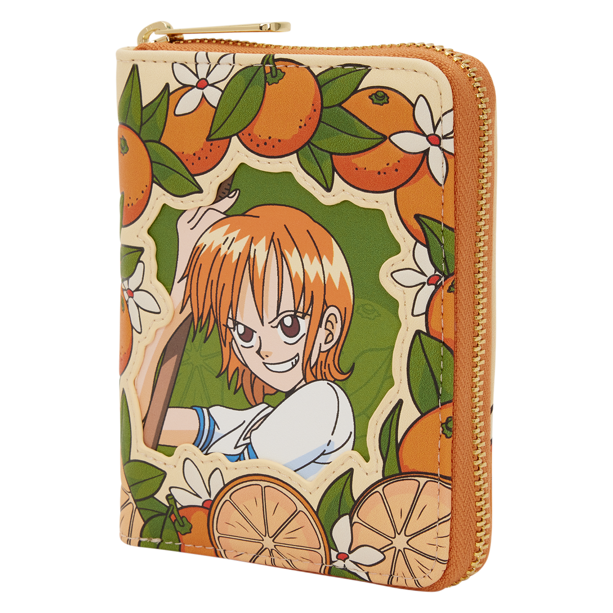 One Piece Exclusive Nami & Tangerines Zip Around Wallet - US 7637