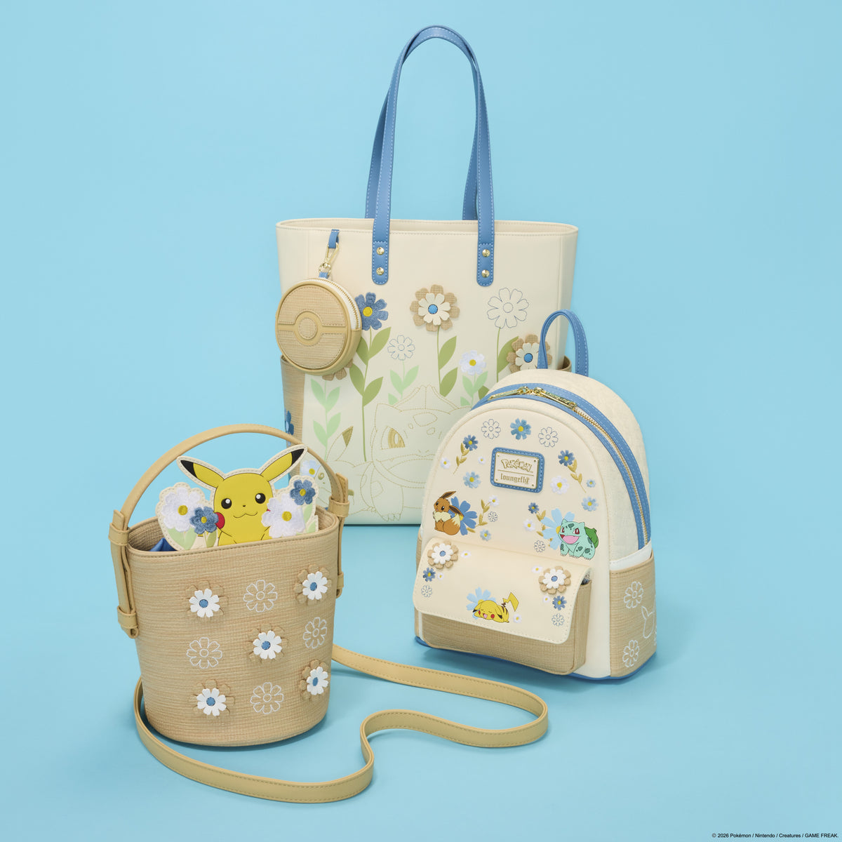 Pokémon Floral Pikachu Crossbody Bag - US 0348