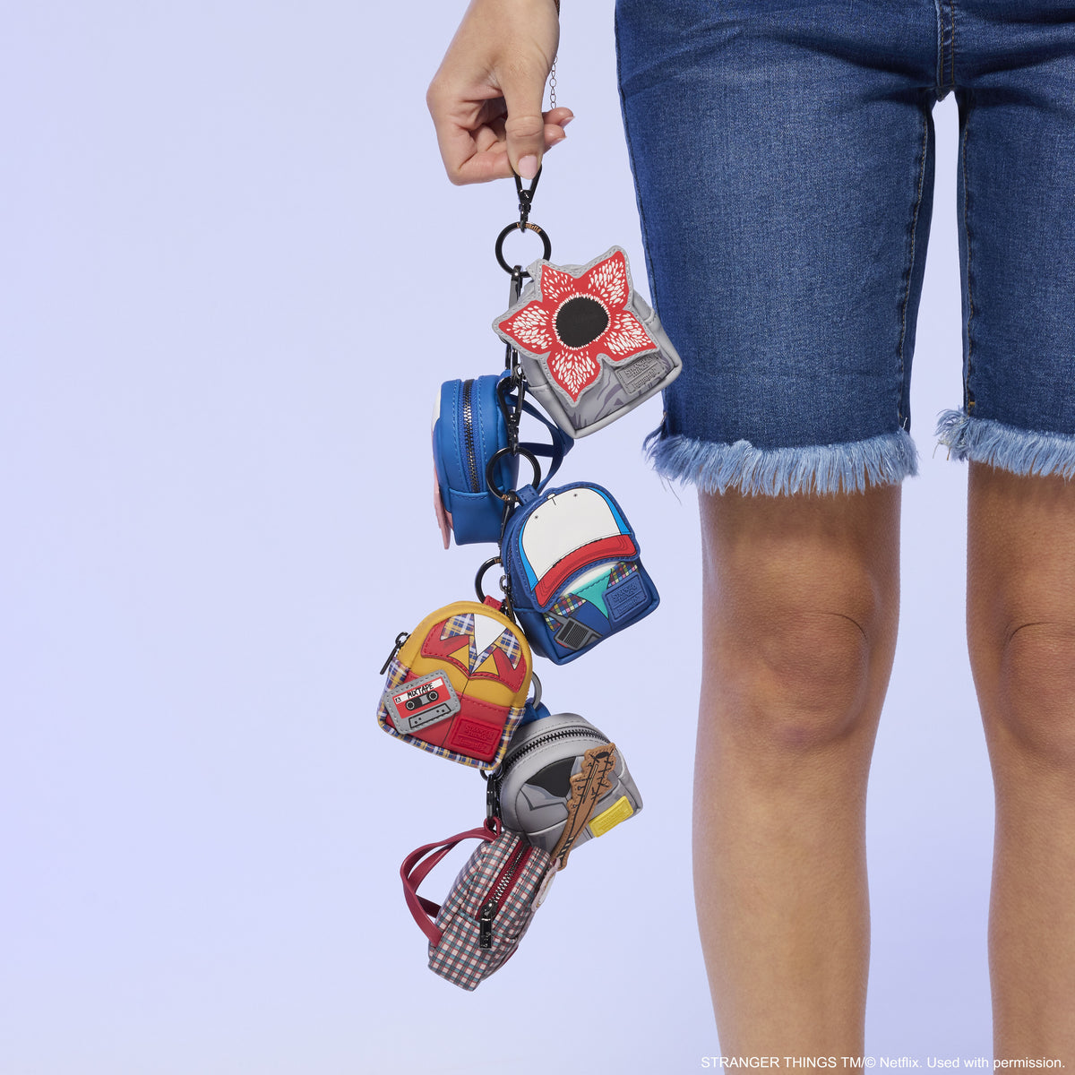 Stranger Things Cosplay Mystery Mini Backpack Keychain Charm - US 1043