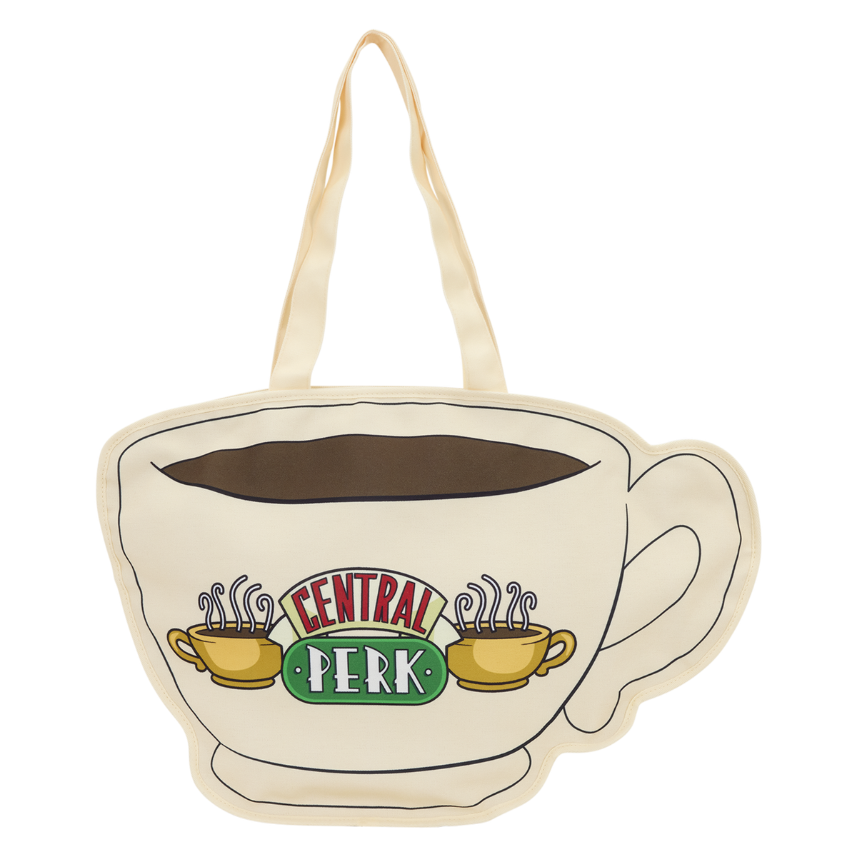 Friends Central Perk Coffee Cup Oversized Canvas Tote Bag - US 4166
