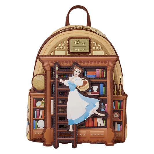 D23 Exclusive Beauty and the Beast Belle Book Shop Mini Backpack - US 3594