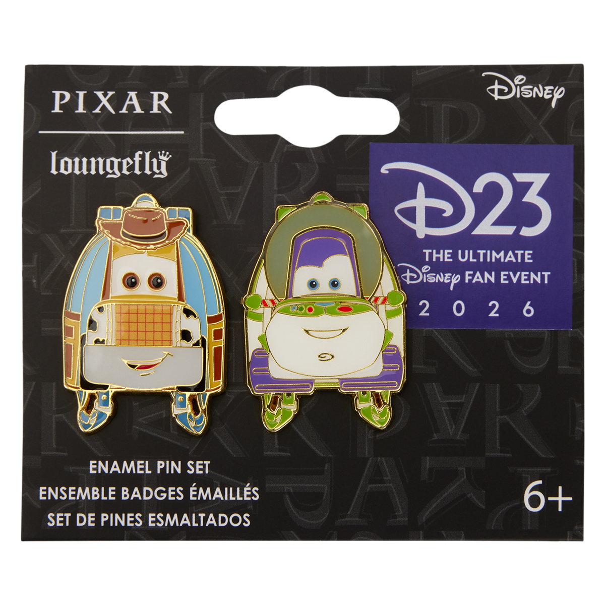D23 Exclusive Toy Car Story 2-Pack Pin Set - US 8477