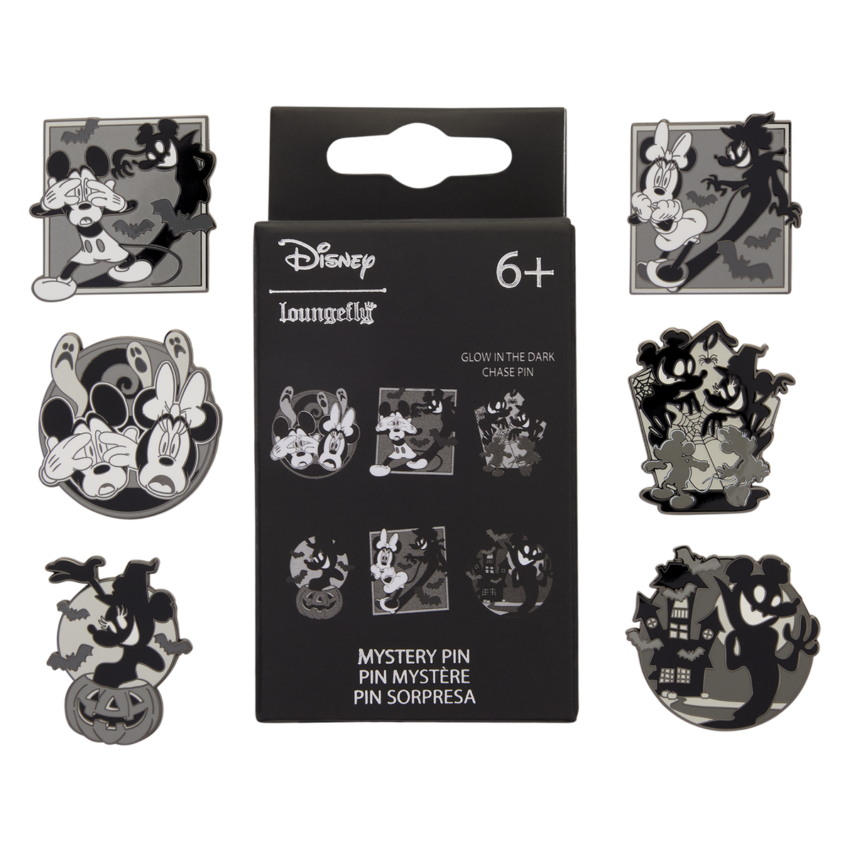 Mickey & Minnie Mouse Ghost Glow Mystery Box Pin - US 7638